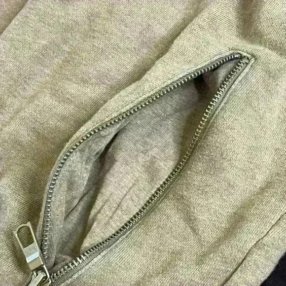 Club Monaco Funnel Neck Zip-up Jacket in Tan Steamlined Fit 100% Cotton in large - Picture 7 of 9